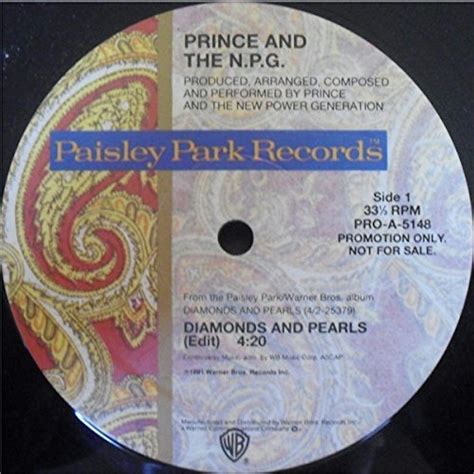 Prince DIAMONDS & PEARLS Vinyl Record