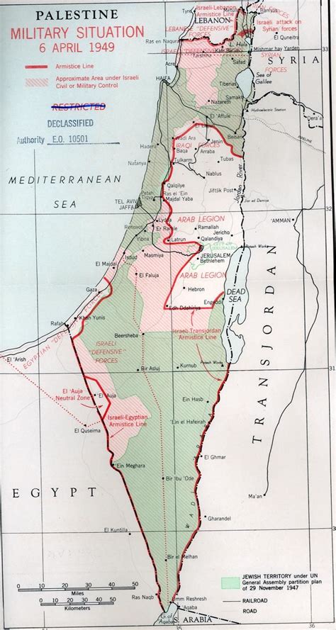 Map, "Palestine Military Situation" | Harry S. Truman