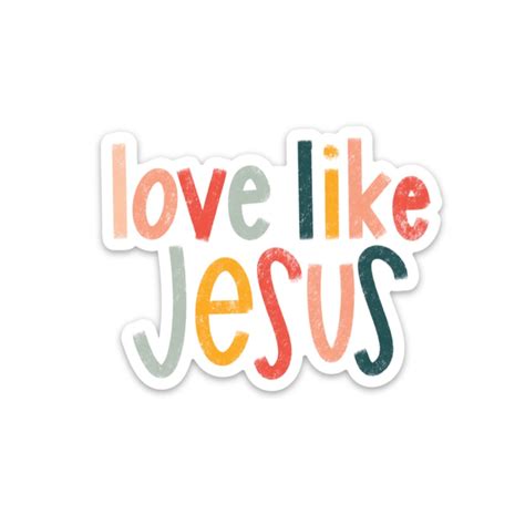 Love Like Jesus Sticker Christian Stickers Faith Decals & Gifts - Etsy ...