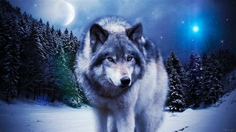 Cool Blue Wolf Wallpapers on WallpaperDog