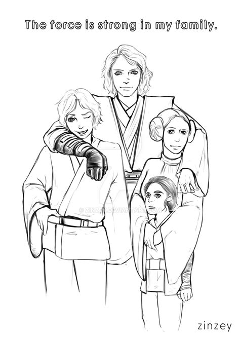 Skywalker Family |Star wars fan art| by zinzey on DeviantArt