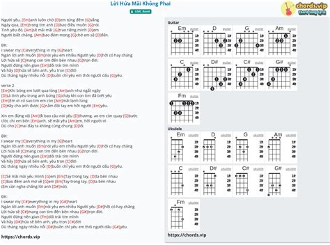 Chord: Lời Hứa Mãi Không Phai - tab, song lyric, sheet, guitar, ukulele | chords.vip