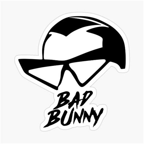 Bad Bunny svg – svg7 | Bunny svg, Bunny logo, Vinyl sticker paper