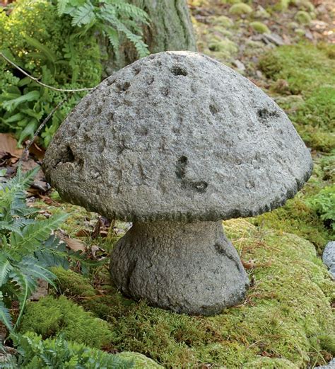 Mushroom Garden Statue | Garden Statues | Garden statues, Concrete garden, Garden projects