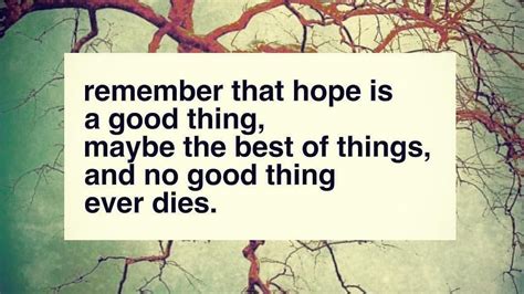 Hope is a good thing…. Hope is an interesting word. I think… | by ...