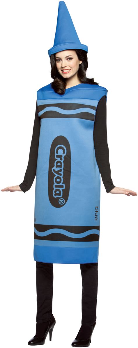 Crayola Blue Crayon Adult Costume - SpicyLegs.com