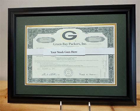 Green Bay Packer Stock Frame | Etsy