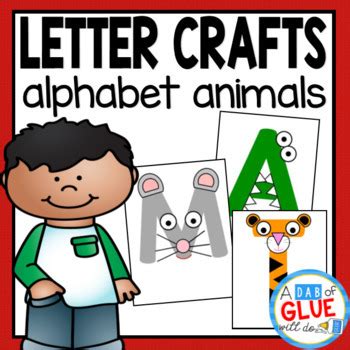 Alphabet Letter Crafts: Animals (Distance Learning) | Letter a crafts, Alphabet letter crafts ...