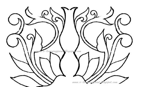 Symmetrical Drawing of Two Flowers