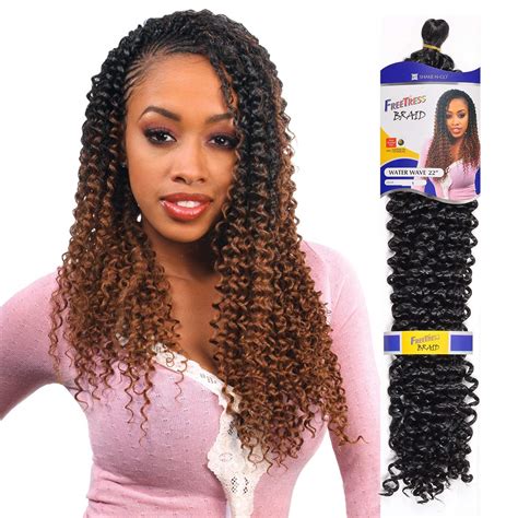 (6 Pack) FreeTress Water Wave Crochet Braid 22" - Hair Crown Beauty