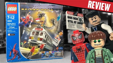 LEGO SPIDER-MAN 2 Train Rescue Set 4855 REVIEW - YouTube