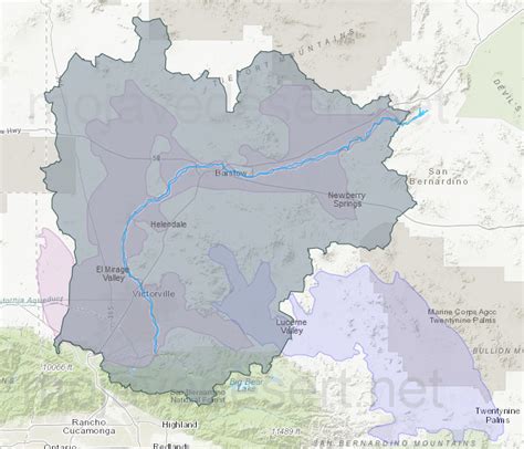 Mojave River Map