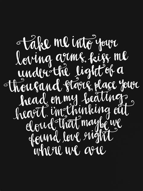 Ed Sheeran Thinking Out Loud Quotes