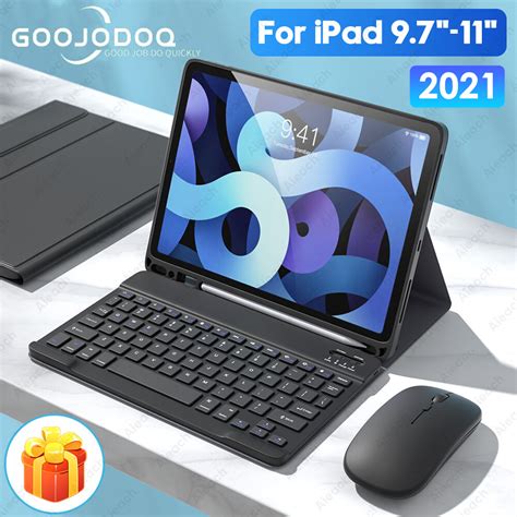 GOOJOODOQ For iPad Pro 11 2021 Case With Keyboard And Mouse M1 iPad Pro ...