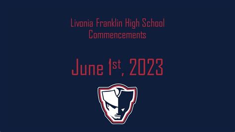 Livonia Franklin High School Commencements 2023 - YouTube