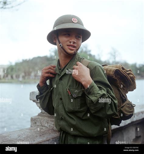 A young soldier of the North Vietnamese Army. Picture taken in spring Stock Photo: 78829450 - Alamy