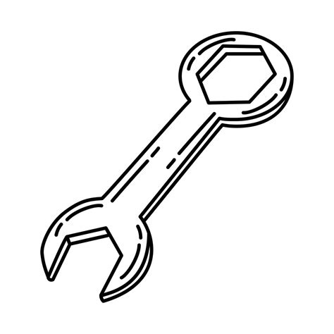 Spanner Icon. Doodle Hand Drawn or Outline Icon Style 3216387 Vector Art at Vecteezy