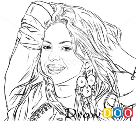 Shakira Line Drawing To Color Coloring Pages - Barry Morrises Coloring ...