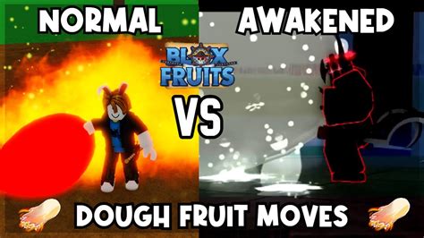 Blox Fruits AWAKENED vs NORMAL Moves Using Dough Fruit.. (ROBLOX) - YouTube