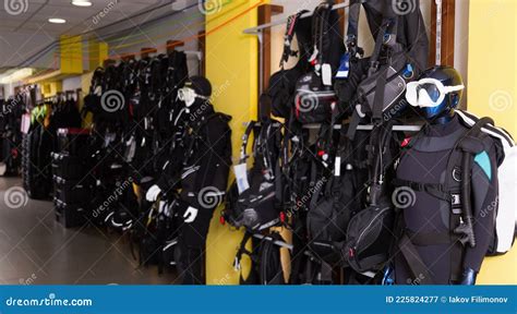 Picture of the Variety Sport Equipment for Diving Stock Image - Image of latex, indoors: 225824277