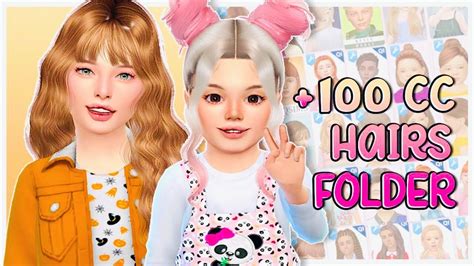 100+ TODDLER & KIDS HAIRS CC FOLDER 🧚‍♂️ The Sims 4 Custom Content Showcase + Free Download ...