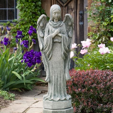 Campania International Autumn Angel Cast Stone Garden Statue | Stone ...