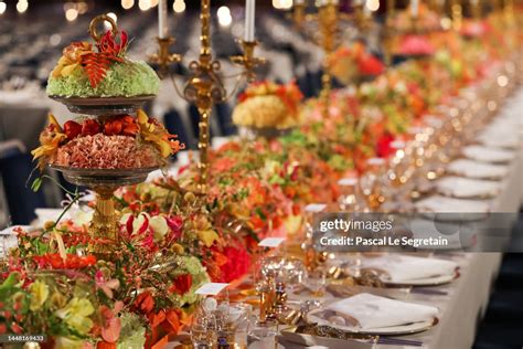 General view of the Nobel Prize Banquet 2022 at Stockholm City Hall ...