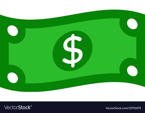 Dollar bill Royalty Free Vector Image - VectorStock