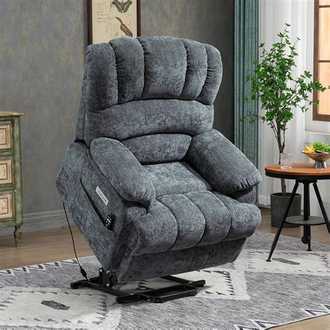 Tabaray Power Lift Recliners Massage Chairs-Elderly Massage Chair with Heat USB Ports Type-C Two ...