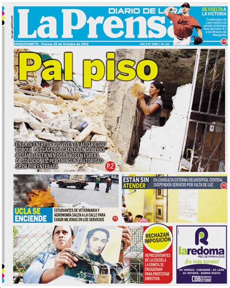 Periódico La Prensa de Lara (Venezuela). Periódicos de Venezuela ...