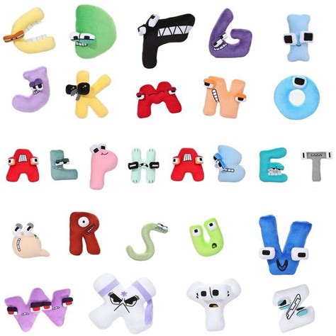 Alphabet Plushies Toy for Fans Gift, Cute Stuffed Figure Doll for Kids and Adults（26pcs ...