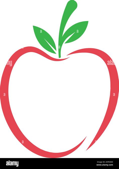 An apple-shaped logo design on a white background, vector illustration Stock Vector Image & Art ...