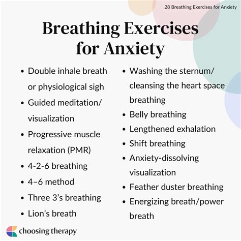 28 Anxiety Breathing Techniques