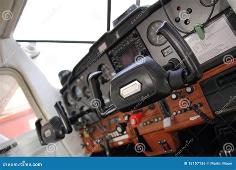 Small aircraft cockpit stock photo. Image of navigation - 18157136