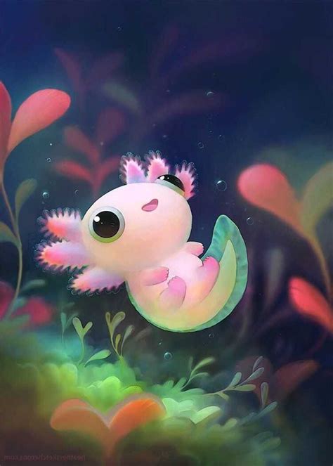 Axolotl Wallpaper | Axolotl cute, Cute wallpapers, Axolotl