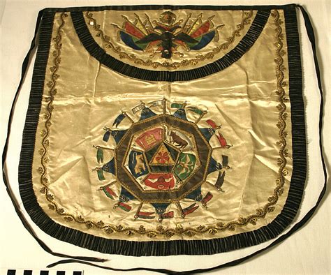 Simon Bolivar's 32nd Degree Scottish Rite Masonic Apron