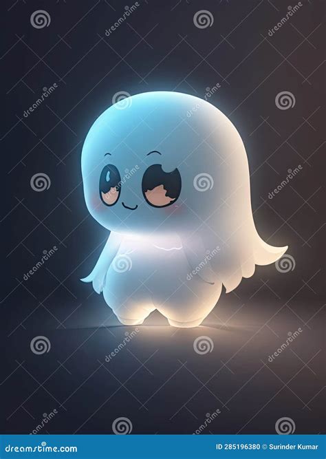 Cute Tiny Hyper Realistic Anime Ghost. AI GENERATED Stock Illustration - Illustration of ghost ...