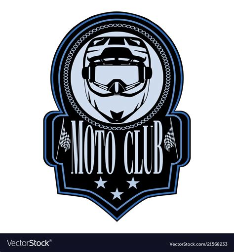 Motorcycle club badge logo emblem template Vector Image