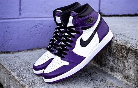 Air Jordan 1 High OG White Court Purple 555088-500 - KicksOnFire.com