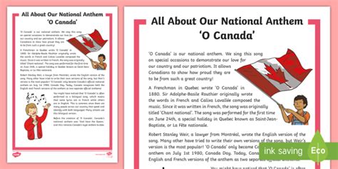 Canada's National Anthem | O Canada Song | Fact Sheet