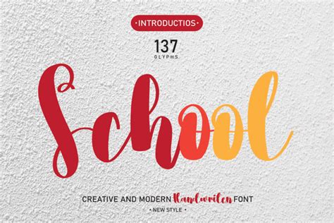 School • Best Fonts & Graphics • HbFonts | Professional script fonts ...