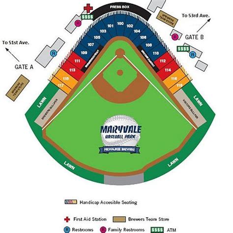 Milwaukee Brewers Seating Chart View | Cabinets Matttroy