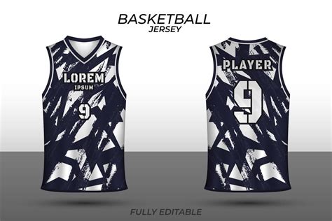 Premium Vector Basketball Jersey Design Template Uniform Front And Back Sports Jersey ...