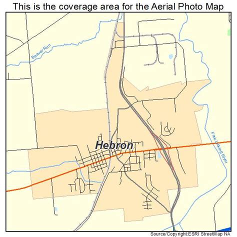 Aerial Photography Map of Hebron, OH Ohio