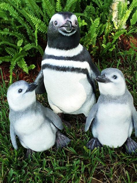 Magellanic Penguin and Chicks V Sculpture by Chris Dixon | Fine Art America