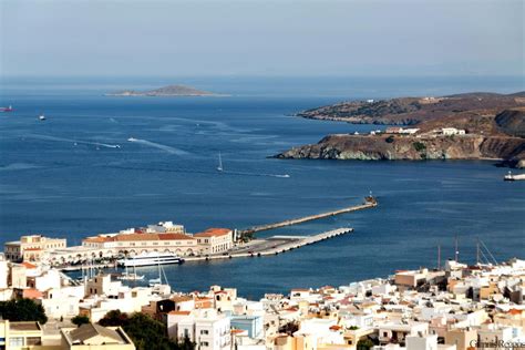 Port of Syros - one of the biggest greek natural harbors. Upon entering ...