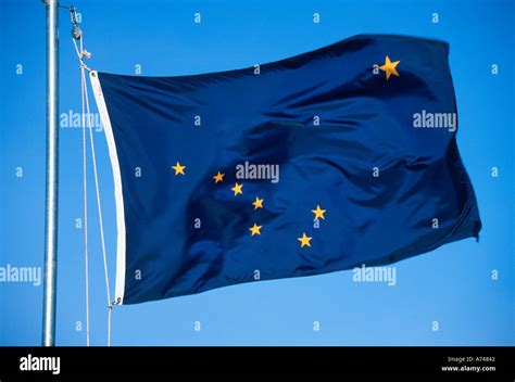 State Flag of Alaska Stock Photo - Alamy