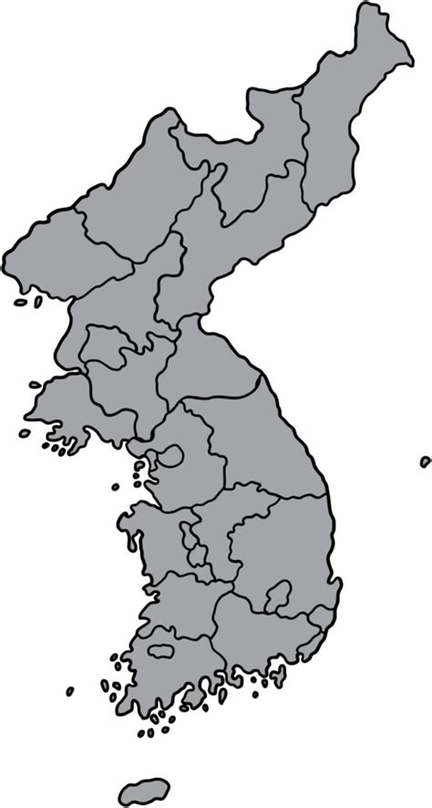 doodle freehand drawing of korea map. 19633193 PNG