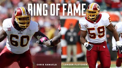 Redskins To Honor London Fletcher, Chris Samuels With Induction Into ...