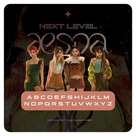 AESPA 'NEXT LEVEL' FONT by EUPH0R1C on DeviantArt